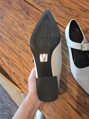 Source Unknown | Shoes | White Mary Jane Flats With Buckle Strap | Poshmark